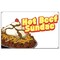 Signmission Hot Beef Sundae Banner Concession Stand Food Truck Single Sided B-Hot Beef Sundae19 - alternate 1